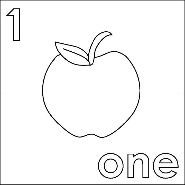 Apple Coloring Pages for Toddlers