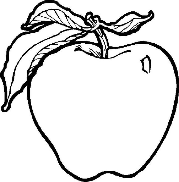 Apple Pictures to Color and Print