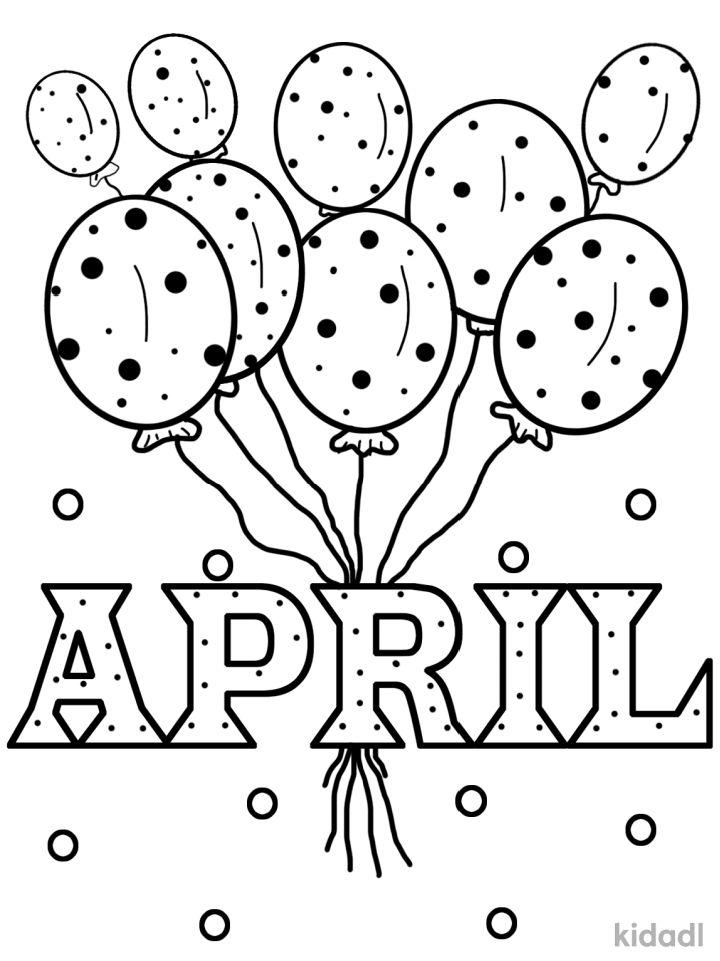 April Coloring Pages to Print