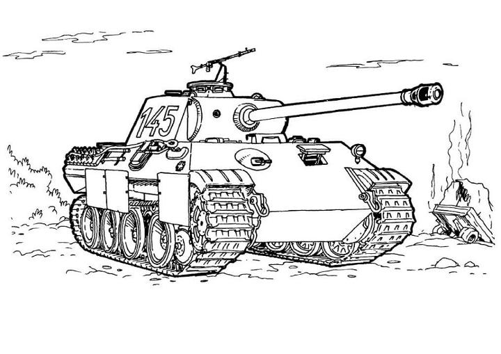 Army Tank Coloring Pages to Print