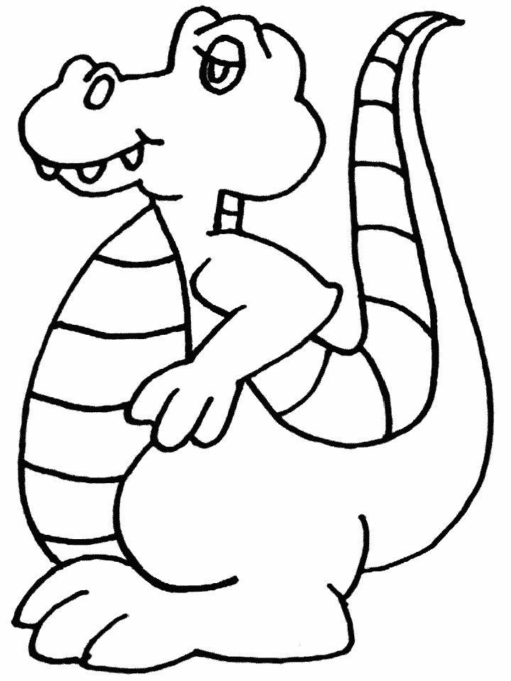Baby Alligator Coloring Pages
