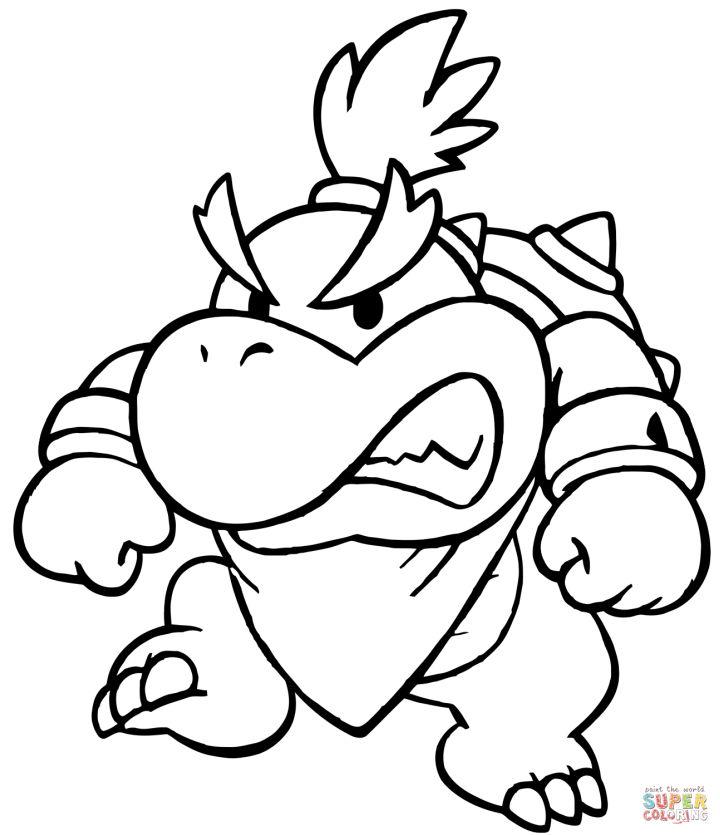 Baby Bowser Coloring Page