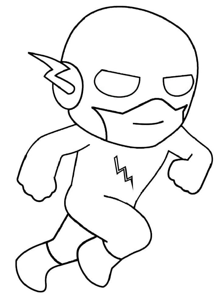 Baby Flash Coloring Page