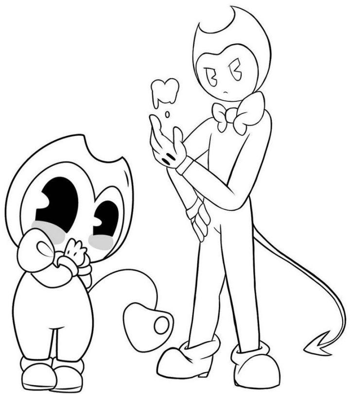 Bendy Coloring Pages and Activities