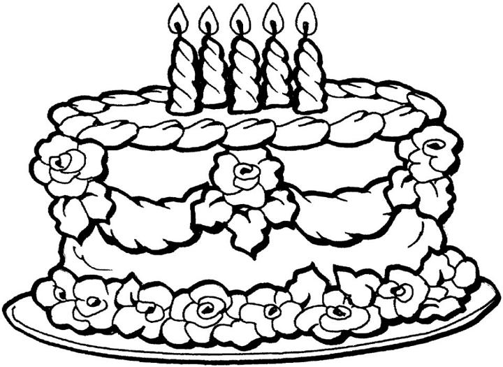 Birthday Cake Coloring Pages for Kids of All Ages