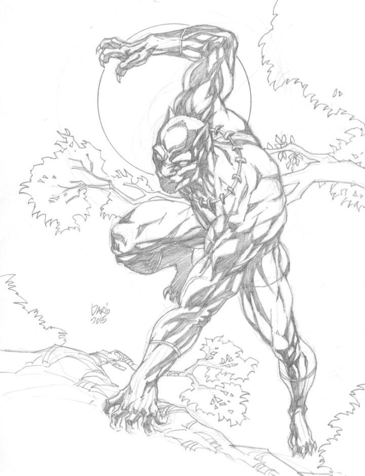 Black Panther Coloring Pages, Tracer Pages, and Posters