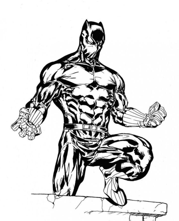 Black Panther Pictures to Color and Print