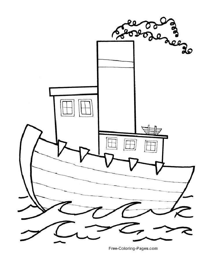 Printable Boat Coloring Pages to Download