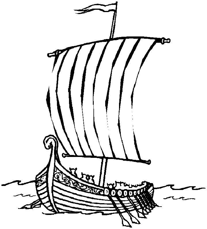 Boat Coloring Pages and Printables