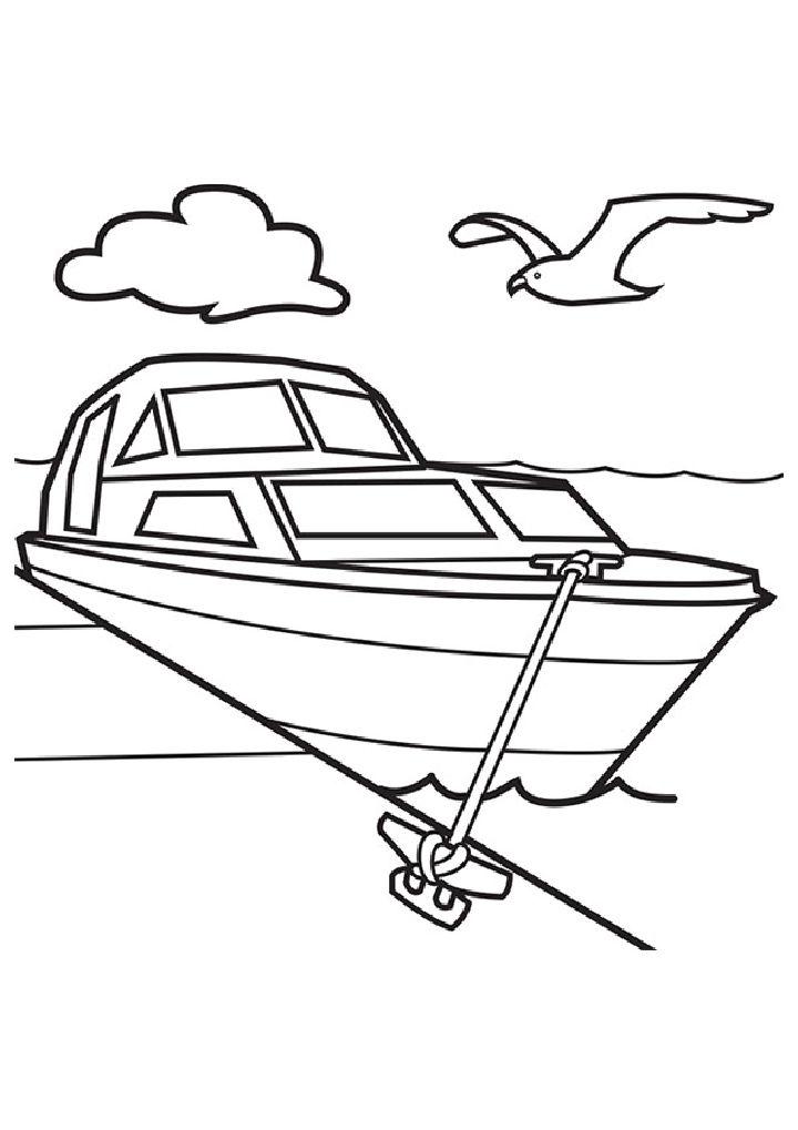 Boat Coloring Pages for Little Ones