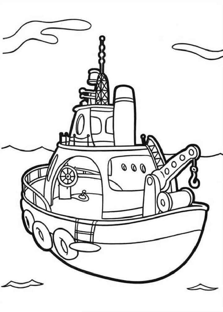Boat Coloring Pages to Download