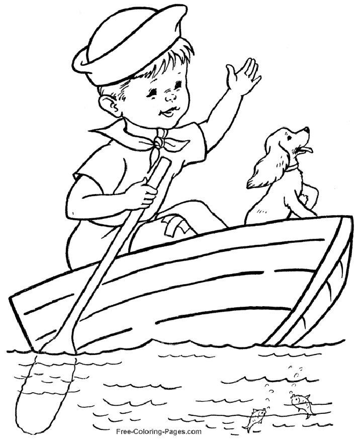 Free Boat Pictures to Color