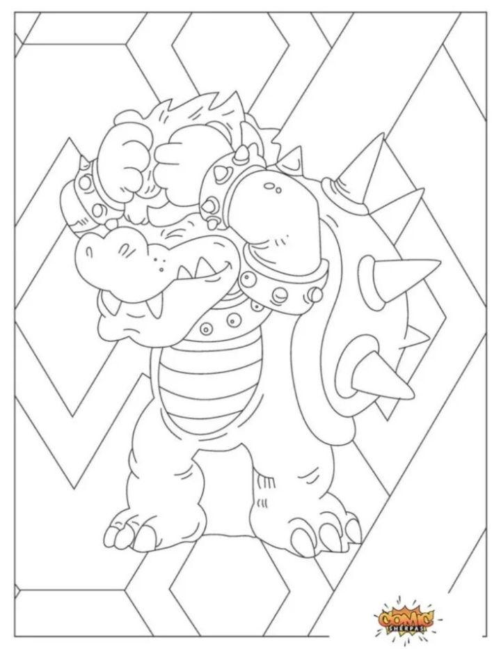 Bowser Coloring Book Pages