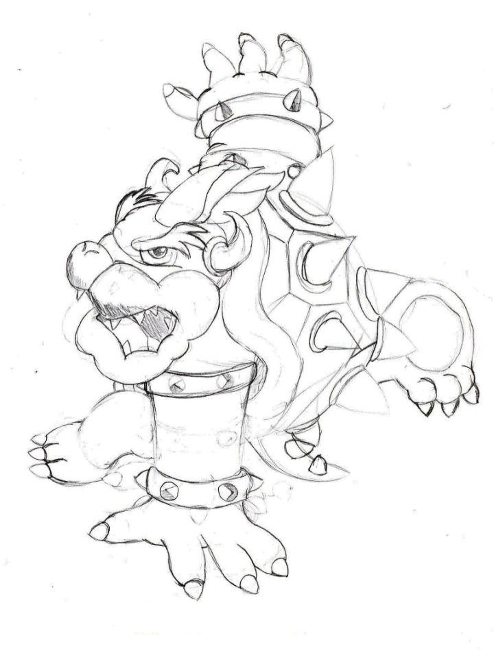 Bowser Coloring Pages and Printables