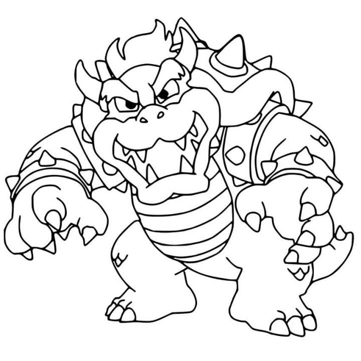 Bowser Coloring Pages to Print