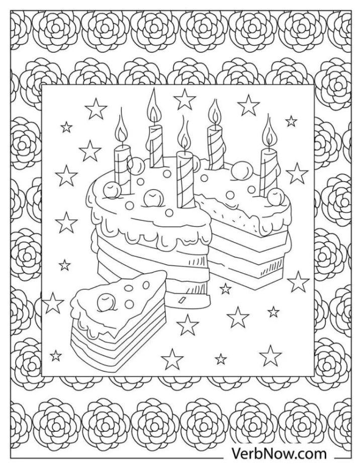Cake Pictures to Color and Print