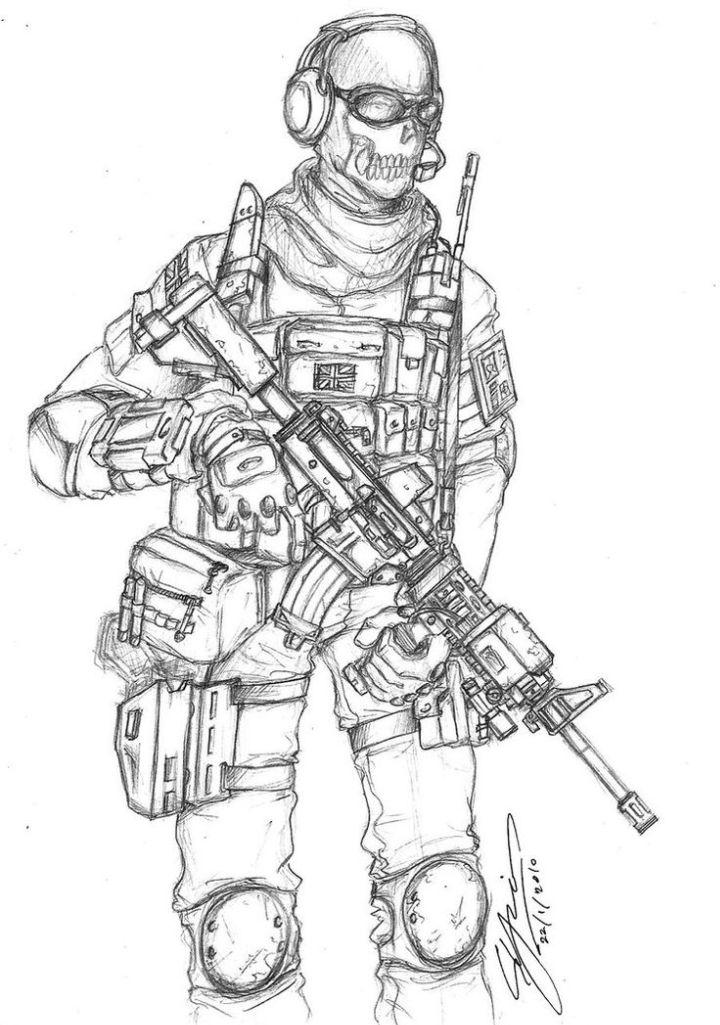 Call of Duty Coloring Pages, Tracer Pages, and Posters