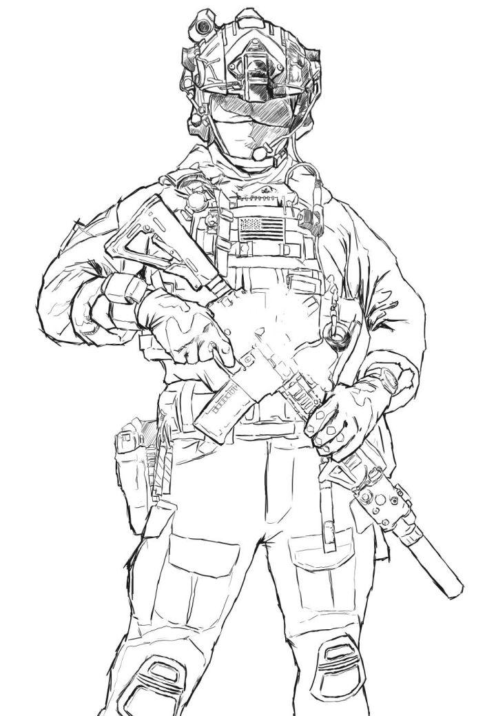 Call of Duty and Halo Coloring Pages for Boys