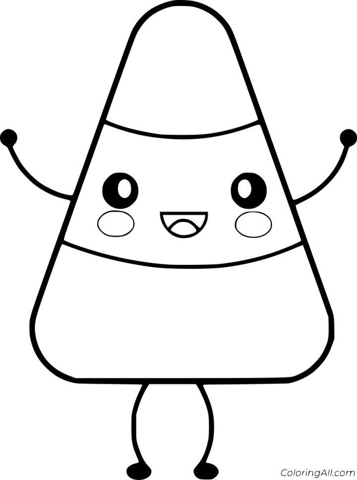 Coloring Pages of Candy Corn 