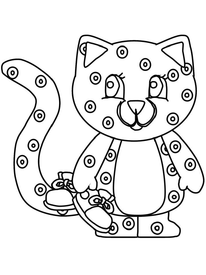 Cartoon Cheetah Coloring Pages