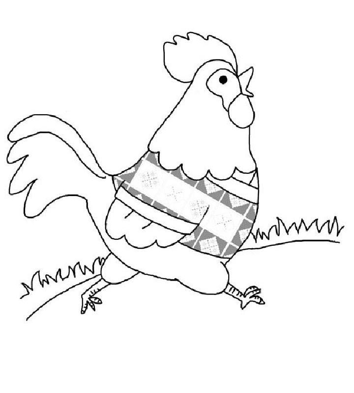Chicken Coloring Pages for Kids
