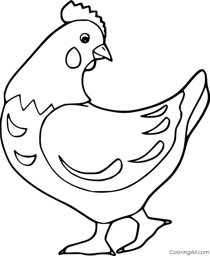 Chicken Coloring Pages for Little One