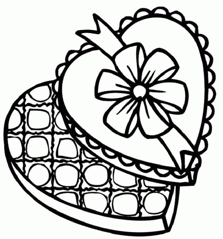 Chocolate Candy Coloring Pages