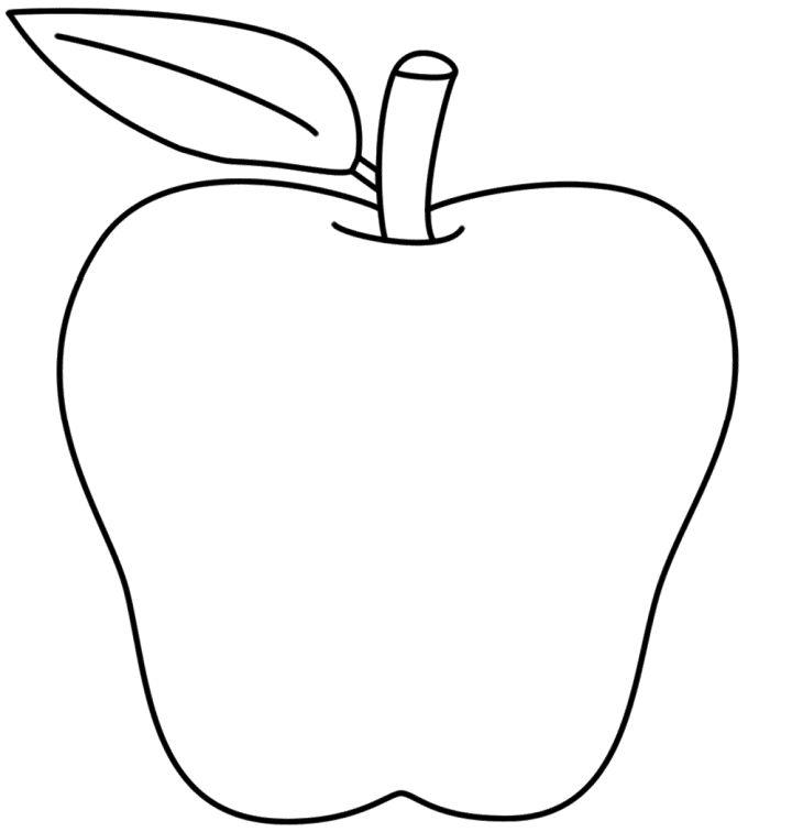 Colorable Pictures of Apples