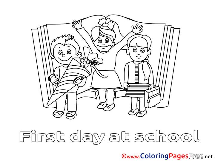 Coloring Pages First Day of School