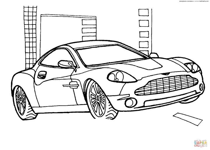 Coloring Pages Of Aston Martin