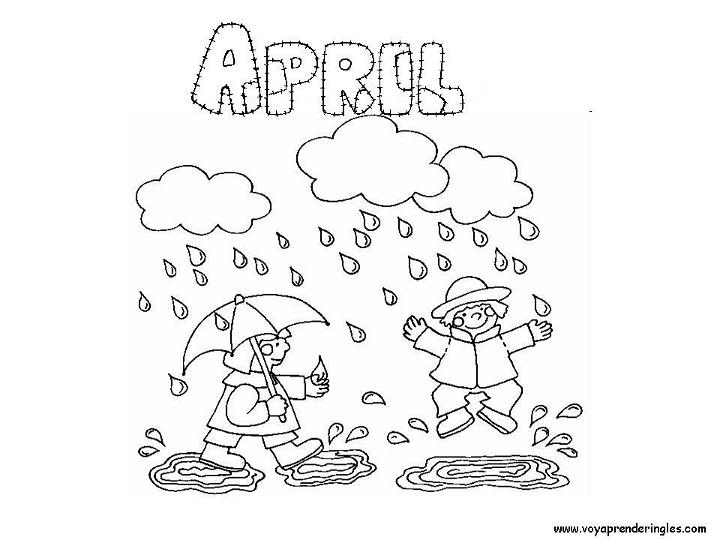 Coloring Pages of April