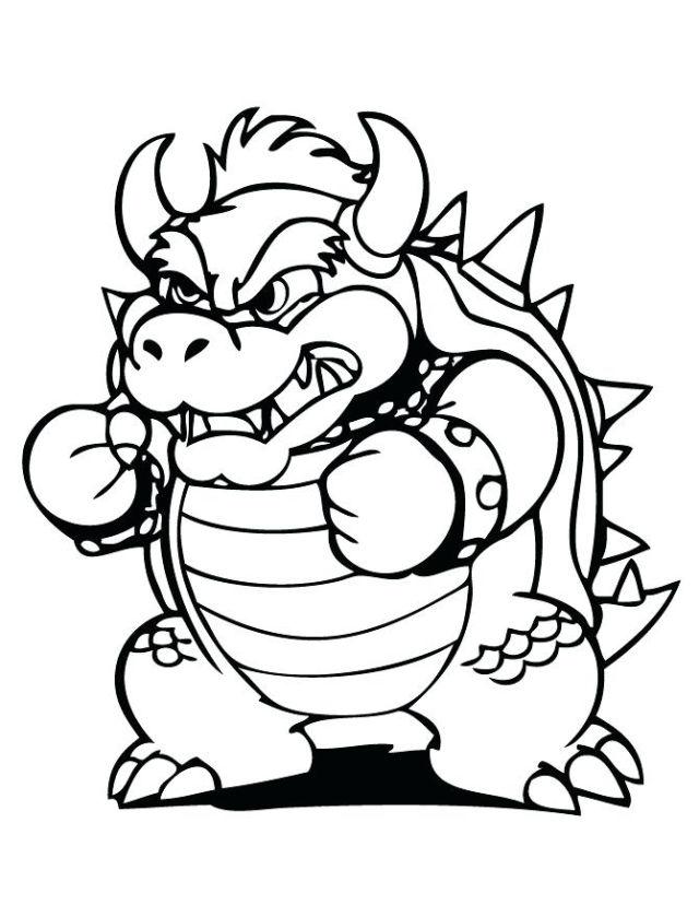 Coloring Pages of Bowser
