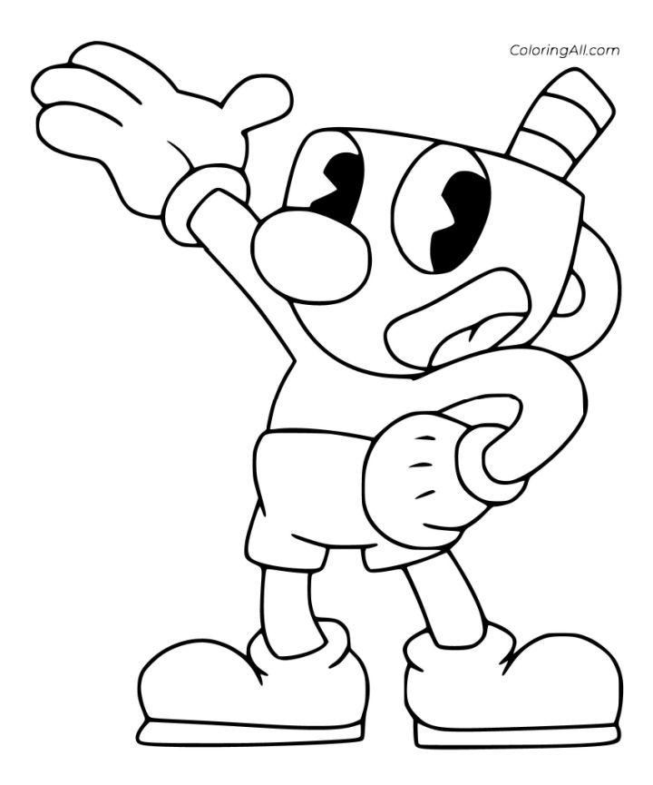 Coloring Pages of Cuphead