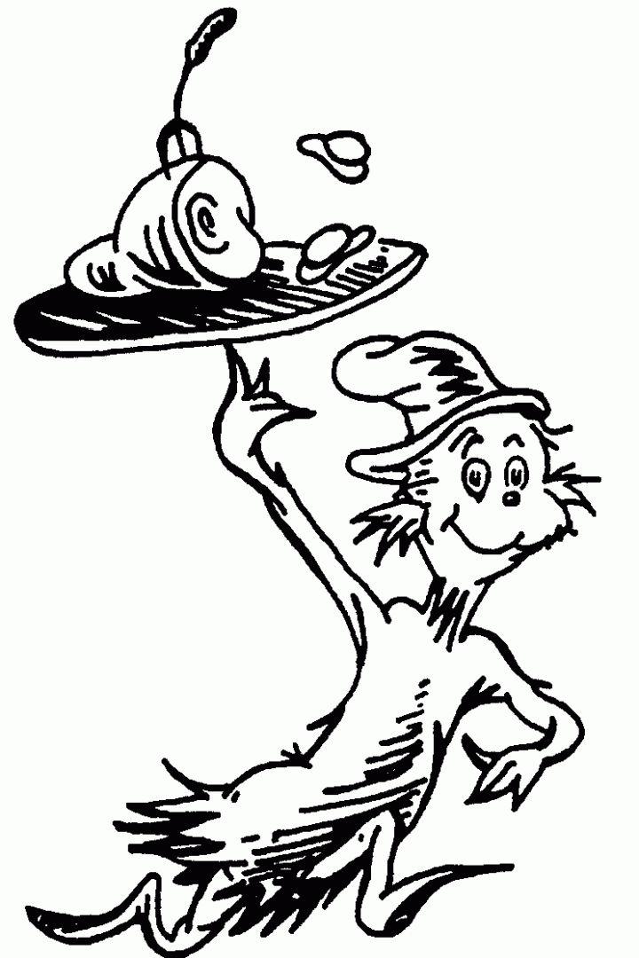 Coloring Pages of Dr Seuss Books