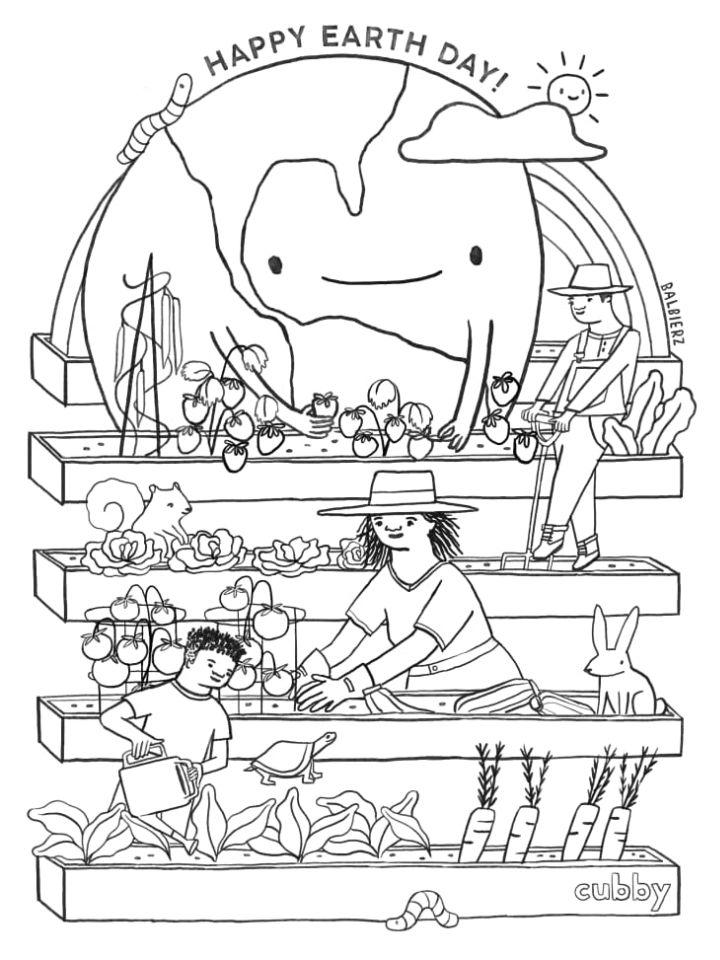Coloring Pages of Earth Day
