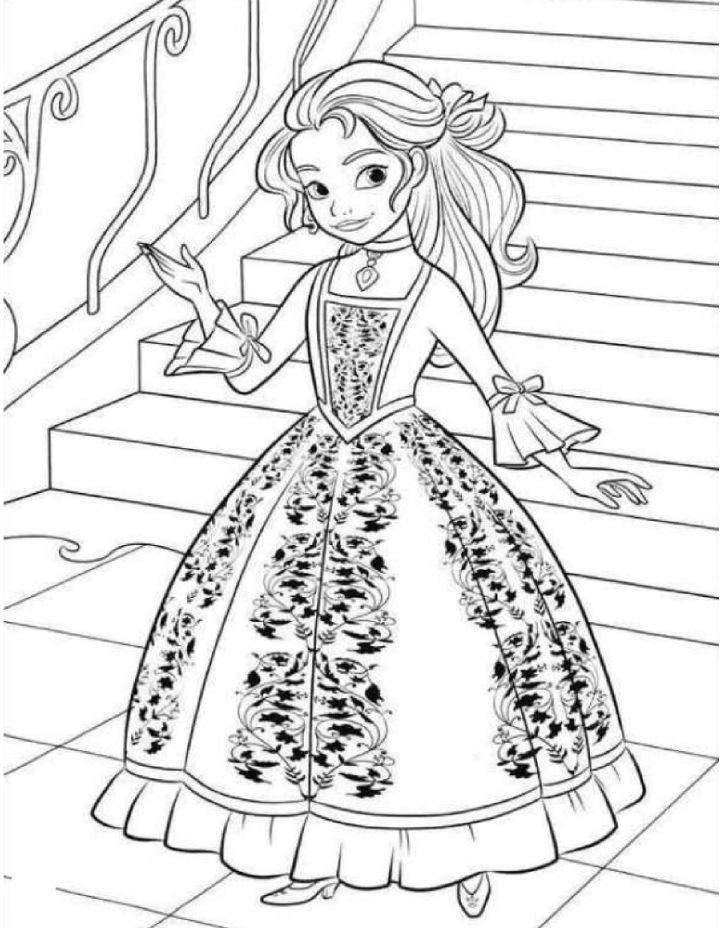 Coloring Pages of Elena of Avalor