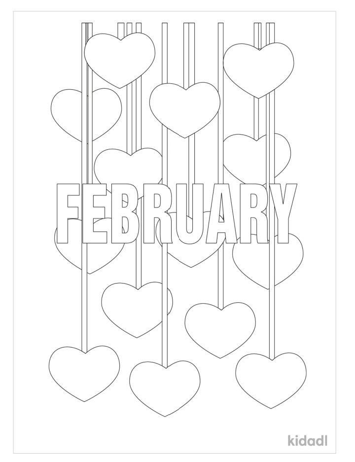 Coloring Pages of February