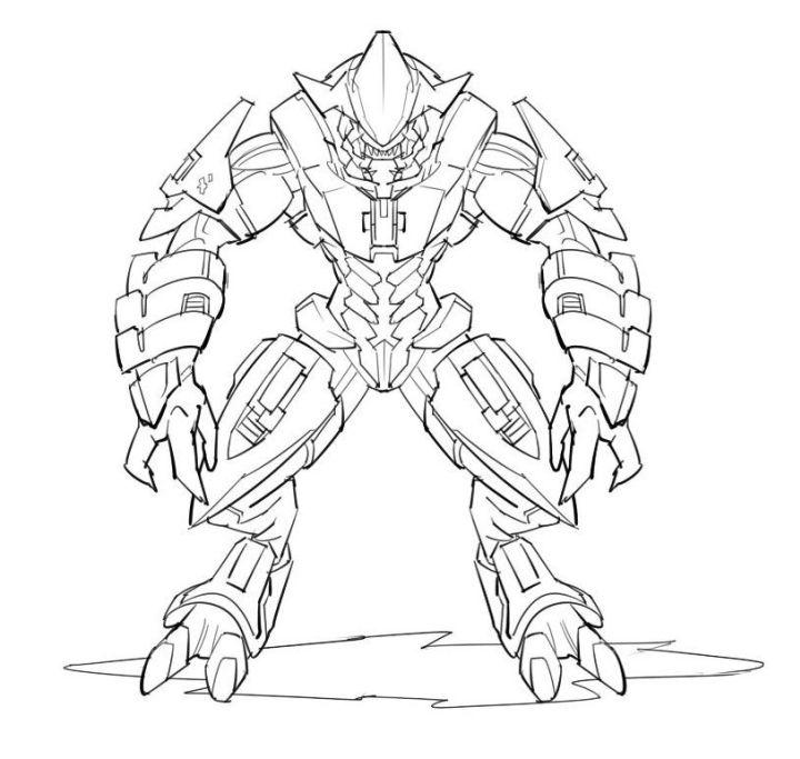 Coloring Pages of Halo