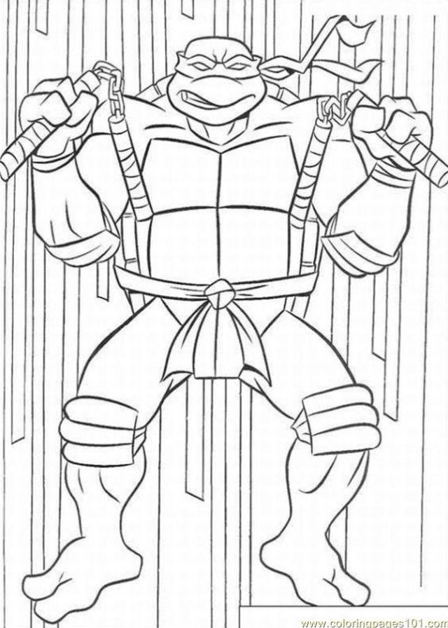 Coloring Pages of Ninja Turtle