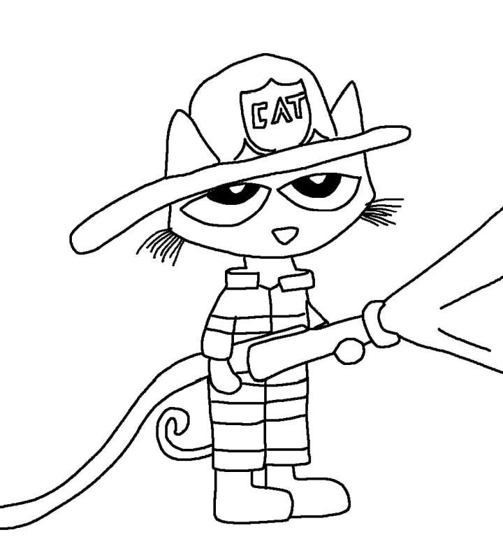 Coloring Pages of Pete the Cat