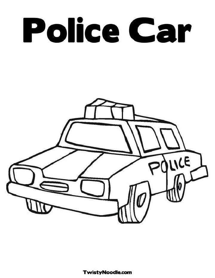 Coloring Pages of Police Cars