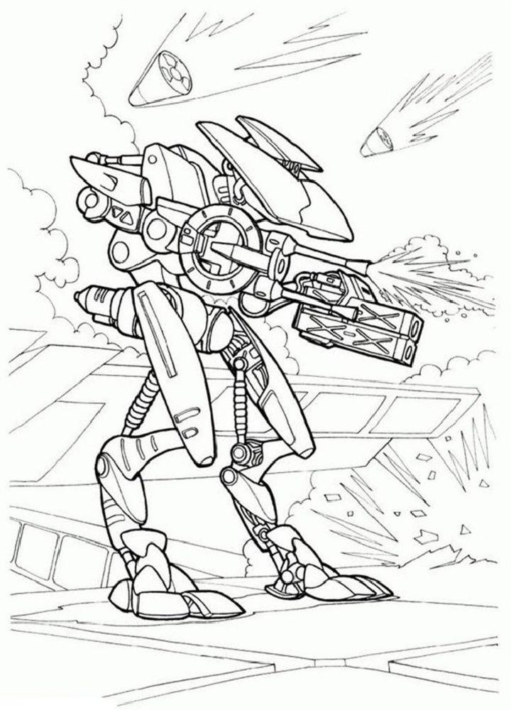 Coloring Pages of Robot