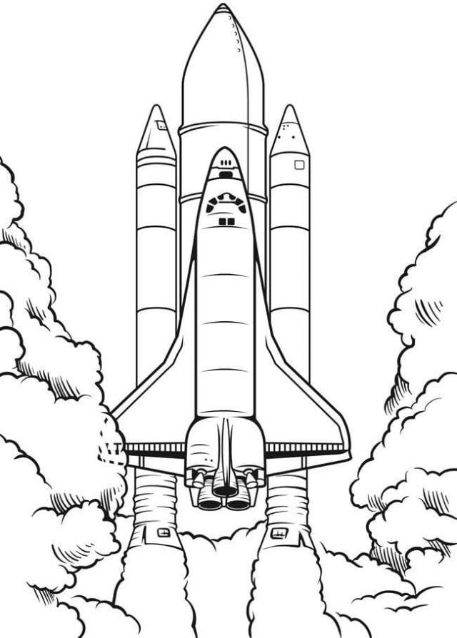 Coloring Pages of Rocket