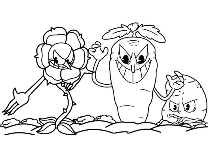 Cuphead Coloring Page and Activities
