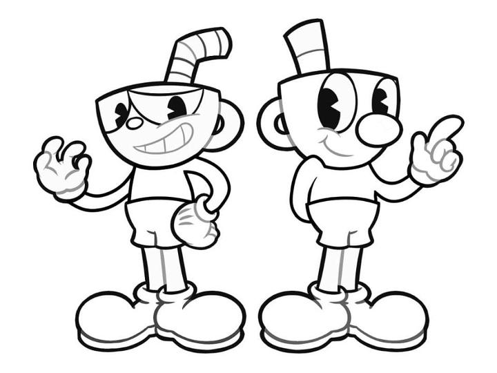 Cuphead Coloring Sheets