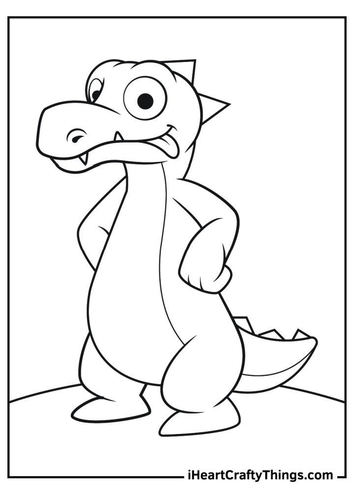Cute Alligator Coloring Pages
