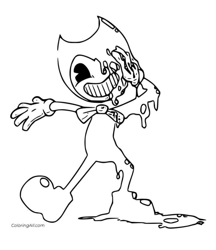 Cute Bendy Coloring Pages