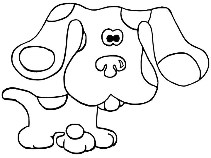 Blue Clues Coloring Page for Toddlers