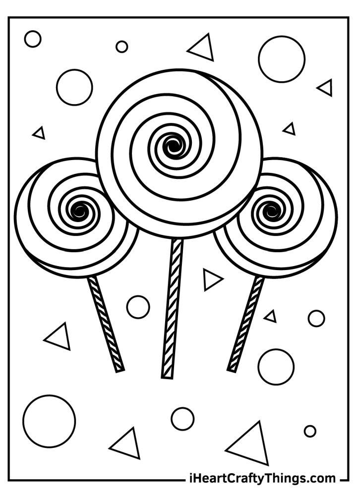 Cute Candy Coloring Pages