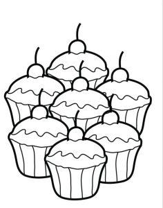 20 Free Dessert Coloring Pages for Kids and Adults - Blitsy